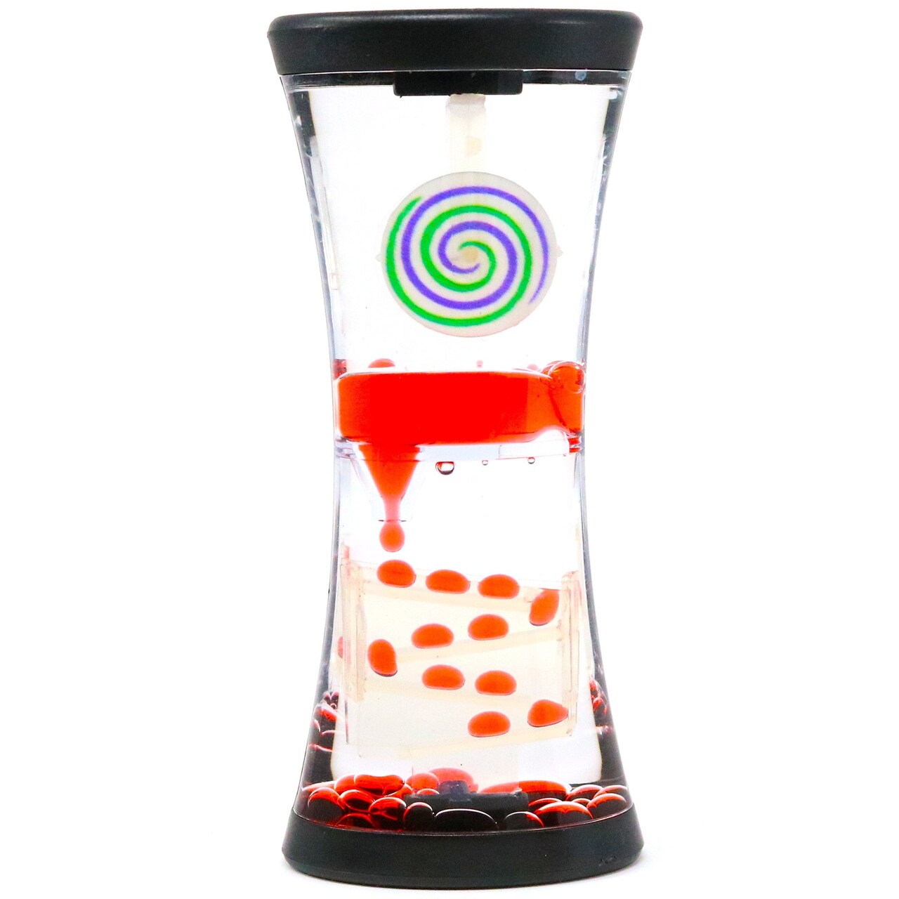 Big Mo's Toys Hypnotic Liquid Motion Spiral Timer Toy for Sensory Play - Relaxing Bubble Motion Autism ADHD Toy, Calming Toy, Sensory Visual Relaxation Desk Toy, One Piece